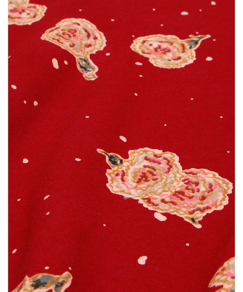 Little sunny bite（リトルサニーバイト）の「little sunny bite と pink house Carnation print sweat top（スウェット・レディース・ブラック/レッド・FREE）」の4枚目の写真