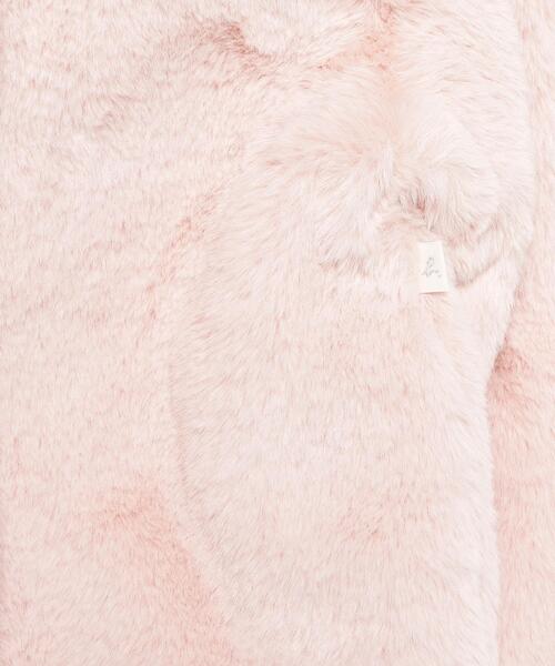 UBK5 E CARDIGAN キッズ エコファーフード付きカーディガン