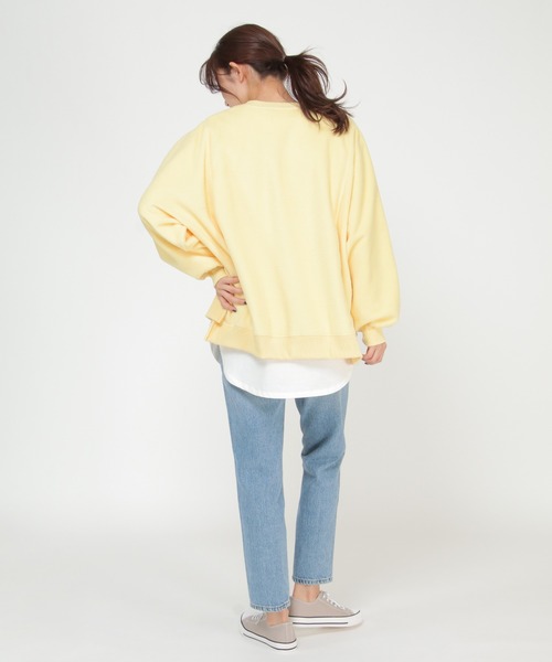 DISCUS ATHLETIC(ディスカス アスレチック)の「DISCUS ATHLETIC ディスカス アスレティック パネル切り替えドルマンスウェット(Tシャツ/カットソー・レディース・オフホワイト/ブラウン/オレンジ/イエロー・M/L)」の17枚目の写真