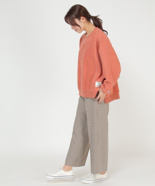 DISCUS ATHLETIC(ディスカス アスレチック)の「DISCUS ATHLETIC ディスカス アスレティック パネル切り替えドルマンスウェット(Tシャツ/カットソー・レディース・オフホワイト/ブラウン/オレンジ/イエロー・M/L)」の19枚目の写真