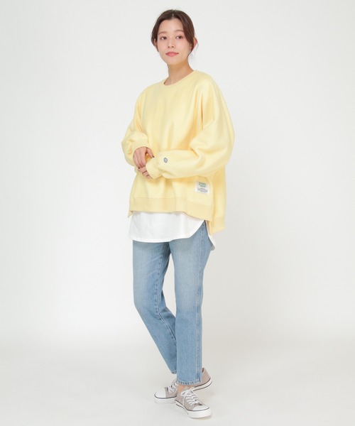 DISCUS ATHLETIC(ディスカス アスレチック)の「DISCUS ATHLETIC ディスカス アスレティック パネル切り替えドルマンスウェット(Tシャツ/カットソー・レディース・オフホワイト/ブラウン/オレンジ/イエロー・M/L)」の16枚目の写真