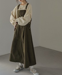 Fashion Letter | ロング丈フレアサロペットスカート(ジャンパースカート)