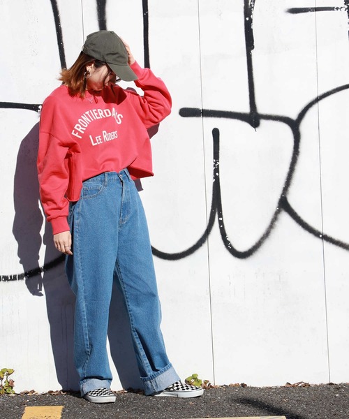 HONEYSUCKLE ROSE（ハニーサックルローズ）の「【HONEYSUCKLE ROSE】バルーンパンツ（デニムパンツ・レディース・ホワイト/ライトインディゴブルー/ダークインディゴブルー・L/M）」の9枚目の写真