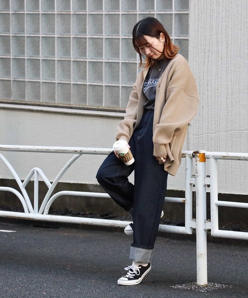 HONEYSUCKLE ROSE（ハニーサックルローズ）の「【HONEYSUCKLE ROSE】バルーンパンツ（デニムパンツ・レディース・ホワイト/ライトインディゴブルー/ダークインディゴブルー・L/M）」の8枚目の写真