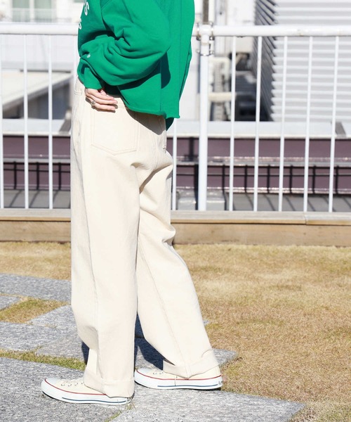 HONEYSUCKLE ROSE（ハニーサックルローズ）の「【HONEYSUCKLE ROSE】バルーンパンツ（デニムパンツ・レディース・ホワイト/ライトインディゴブルー/ダークインディゴブルー・L/M）」の4枚目の写真