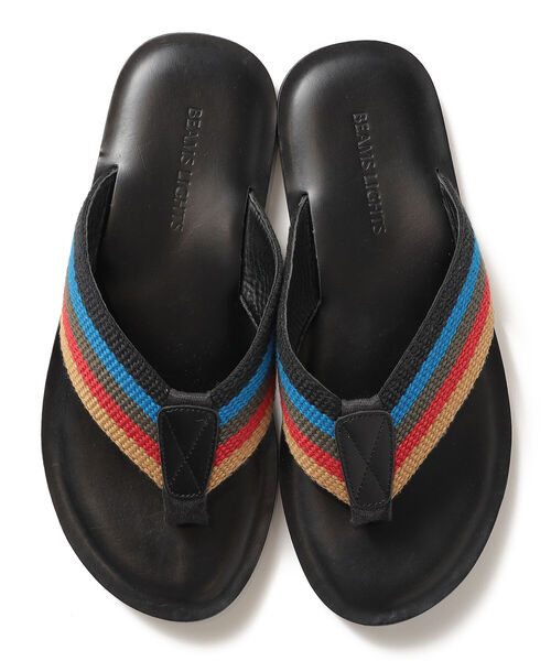 BEAMS LIGHTS（ビームスライツ）の「BEAMS LIGHTS / レザー トング サンダル（サンダル・メンズ・マルチ/ベージュ・S/M/L）」の6枚目の写真