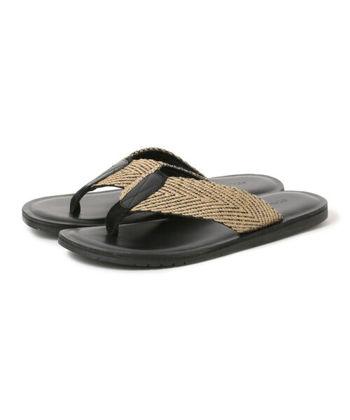 BEAMS LIGHTS（ビームスライツ）の「BEAMS LIGHTS / レザー トング サンダル（サンダル・メンズ・マルチ/ベージュ・S/M/L）」の8枚目の写真