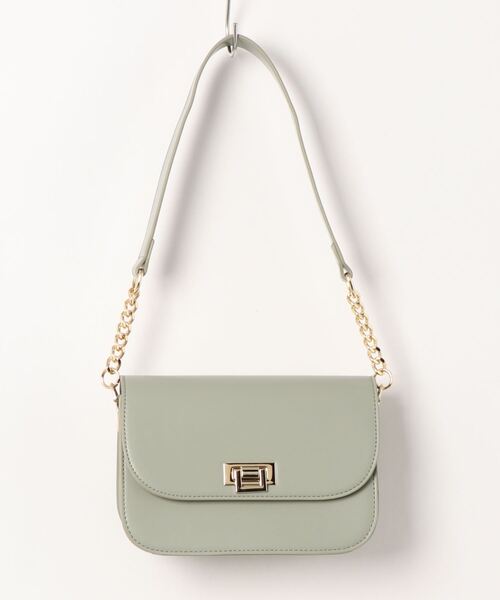 EDIT COLOGNE（エディットコロン）の「メタルポイントショルダーバッグ（ショルダーバッグ・レディース・ブラック/ブルー/ライトグリーン・ﾌﾘ-）」の3枚目の写真