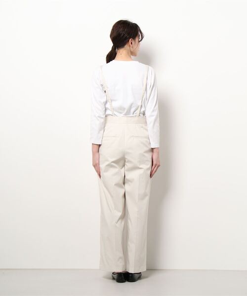 Rouge vif（ルージュヴィフ）の「オックスサスペンダーパンツ（その他パンツ・レディース・アイボリー/ブラック/ベージュ・38/36）」の5枚目の写真