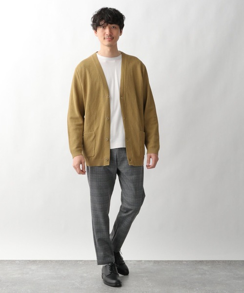 GLOBAL WORK（グローバルワーク）の「コウキンカノコカーデ/264122（カーディガン/ボレロ・メンズ・イエロー系その他7/ライトグリーン/ネイビー・LARGE/MEDIUM/X-LARGE/SMALL）」の5枚目の写真