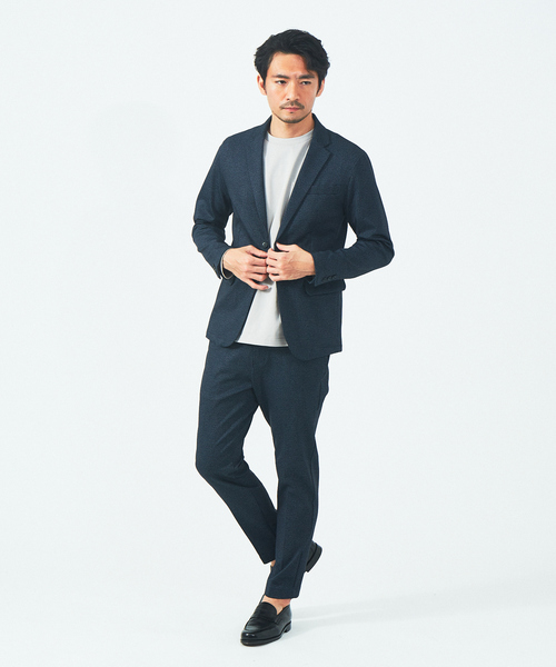 ABAHOUSE GRAY(アバハウスグレイ)の「シルケット ポンチ 長袖 Tシャツ(Tシャツ/カットソー・メンズ・ホワイト/ブラック/ネイビー/モカ/グレイッシュベージュ・46/48)」の16枚目の写真
