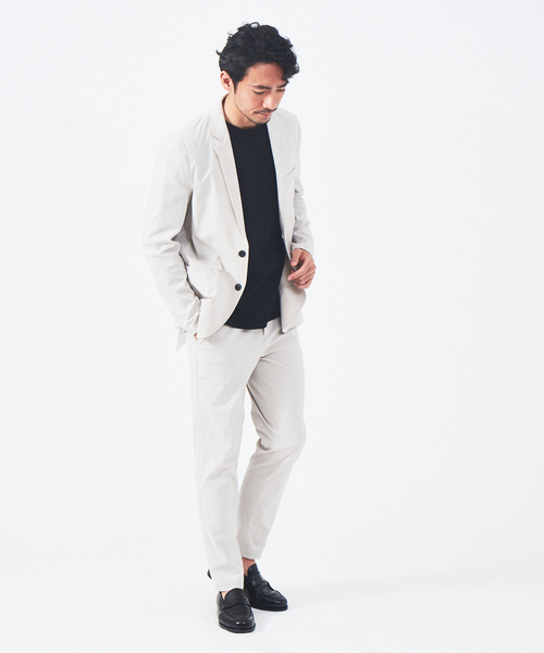ABAHOUSE GRAY(アバハウスグレイ)の「シルケット ポンチ 長袖 Tシャツ(Tシャツ/カットソー・メンズ・ホワイト/ブラック/ネイビー/モカ/グレイッシュベージュ・46/48)」の19枚目の写真