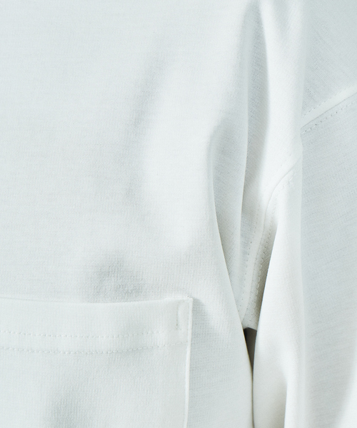 ABAHOUSE GRAY(アバハウスグレイ)の「シルケット ポンチ 長袖 Tシャツ(Tシャツ/カットソー・メンズ・ホワイト/ブラック/ネイビー/モカ/グレイッシュベージュ・46/48)」の22枚目の写真