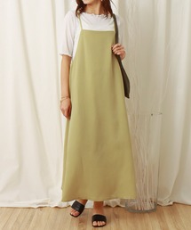 libelle more | ジャンスカ+シアーTシャツセット(ジャンパースカート)