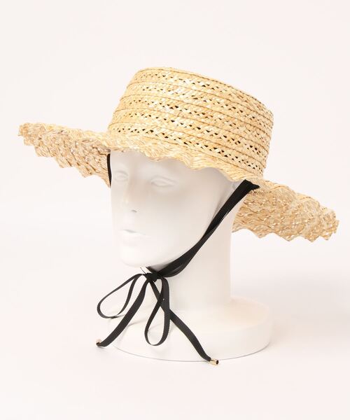N.（N. Natural Beauty Basic）（エヌエヌナチュラルビューティーベーシック）の「【Ｃａｓｓｅｌｉｎｉ】透かしなみなみＨＡＴ（ハット・レディース・ブラック/ベージュ・FREE）」の11枚目の写真
