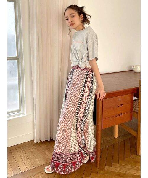 Ungrid（アングリッド）の「エスニックマーメイドスカート（スカート・レディース・レッド/グリーン・FREE）」の15枚目の写真