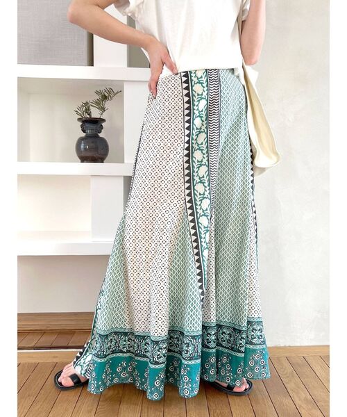 Ungrid（アングリッド）の「エスニックマーメイドスカート（スカート・レディース・レッド/グリーン・FREE）」の13枚目の写真