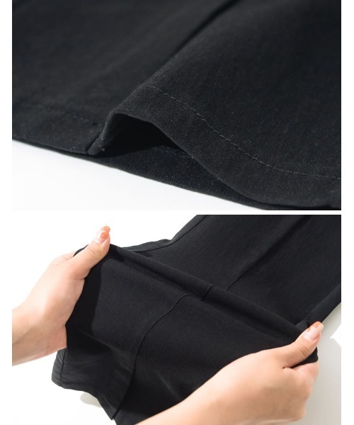 Re:EDIT（リエディ）の「[低身長/高身長サイズ有]スーパーストレッチセンタースリットレギンスパンツ（その他パンツ・レディース・ブラック・SMALL/MEDIUM/LARGE/TALL/AM/AS）」の4枚目の写真