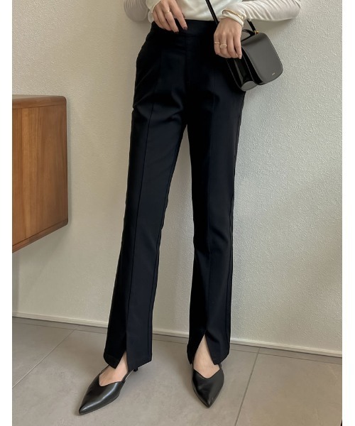 Re:EDIT（リエディ）の「[低身長/高身長サイズ有]スーパーストレッチセンタースリットレギンスパンツ（その他パンツ・レディース・ブラック・SMALL/MEDIUM/LARGE/TALL/AM/AS）」の14枚目の写真