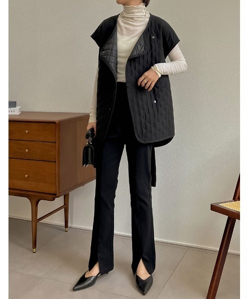 Re:EDIT（リエディ）の「[低身長/高身長サイズ有]スーパーストレッチセンタースリットレギンスパンツ（その他パンツ・レディース・ブラック・SMALL/MEDIUM/LARGE/TALL/AM/AS）」の20枚目の写真