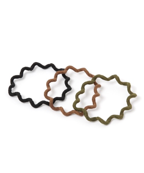 GLOBAL WORK（グローバルワーク）の「AND YUA ANY/3セットヘアゴム/279503（ヘアゴム・キッズ・ブラック/ピンク/オレンジ・FREE）」の2枚目の写真