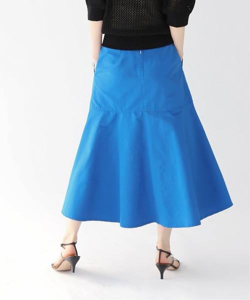 IENA（イエナ）の「T/Cグログランデザイントラペーズスカート（スカート・レディース・ベージュ/ネイビー/ブルー系その他・40/38/36/34）」の19枚目の写真