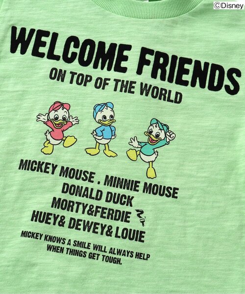Disney（ディズニー）の「ディズニーキャラクター Tシャツ（Tシャツ/カットソー・キッズ・オフホワイト/サックスブルー/イエロー/グリーン/ピンク・110/80/130/100/120/90）」の17枚目の写真