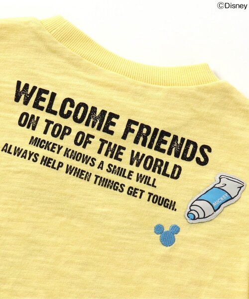 Disney（ディズニー）の「ディズニーキャラクター Tシャツ（Tシャツ/カットソー・キッズ・オフホワイト/サックスブルー/イエロー/グリーン/ピンク・110/80/130/100/120/90）」の7枚目の写真