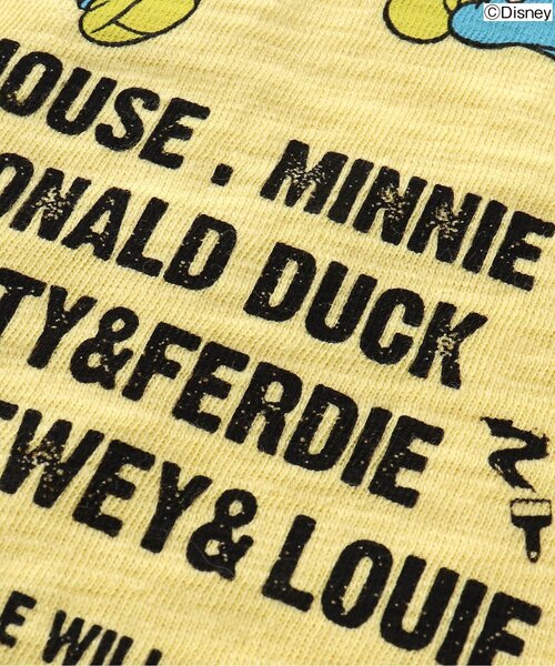 Disney（ディズニー）の「ディズニーキャラクター Tシャツ（Tシャツ/カットソー・キッズ・オフホワイト/サックスブルー/イエロー/グリーン/ピンク・110/80/130/100/120/90）」の6枚目の写真