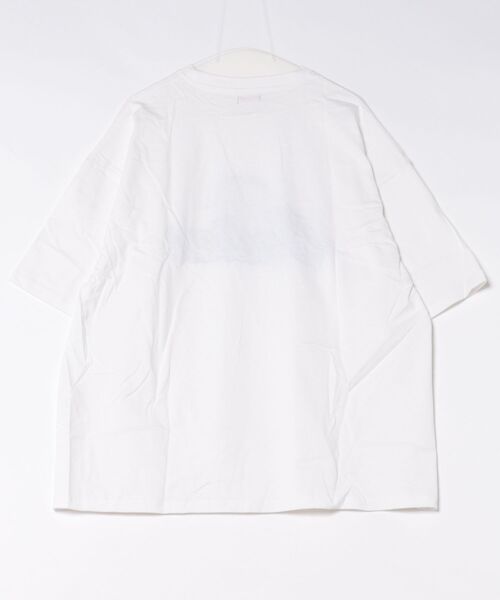 Mag.(マグ)の「【Bl】【INDIAN】刺繍+プリント オーバーサイズTシャツ(Tシャツ/カットソー・メンズ・ホワイト/ブルーグレー・LARGE/MEDIUM)」の3枚目の写真
