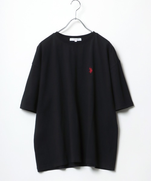 U.S. POLO ASSN.(ユーエスポロアッスン)の「「ユニセックス」U.S. POLO ASSN.(ユーエスポロアッスン)ブランドワンポイントロゴ刺繍 無地Tシャツ/半袖トップス メンズ レディース(Tシャツ/カットソー・メンズ・ホワイト/ブラック/ネイビー/サックスブルー/ダークグリーン/ベージュ・LL/M/L)」の9枚目の写真