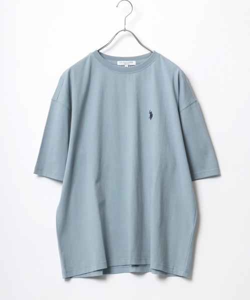 U.S. POLO ASSN.(ユーエスポロアッスン)の「「ユニセックス」U.S. POLO ASSN.(ユーエスポロアッスン)ブランドワンポイントロゴ刺繍 無地Tシャツ/半袖トップス メンズ レディース(Tシャツ/カットソー・メンズ・ホワイト/ブラック/ネイビー/サックスブルー/ダークグリーン/ベージュ・LL/M/L)」の17枚目の写真