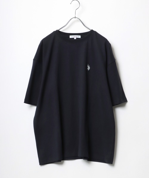 U.S. POLO ASSN.(ユーエスポロアッスン)の「「ユニセックス」U.S. POLO ASSN.(ユーエスポロアッスン)ブランドワンポイントロゴ刺繍 無地Tシャツ/半袖トップス メンズ レディース(Tシャツ/カットソー・メンズ・ホワイト/ブラック/ネイビー/サックスブルー/ダークグリーン/ベージュ・LL/M/L)」の15枚目の写真