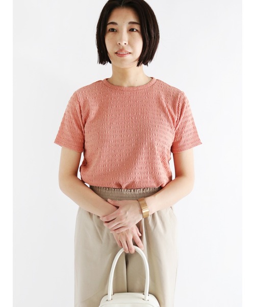 UNMINOU シャーリングヨークカットソー UNE MANSION tシャツ 「UNE ORIGINAL」アンバランススリット