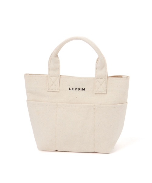 LEPSIM（レプシィム）の「キャンバスBASICトートバッグ [S]　276766（トートバッグ・レディース・ブラウン/グレー/アイボリー・ONE SIZE）」の14枚目の写真