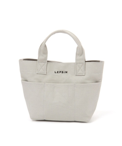 LEPSIM（レプシィム）の「キャンバスBASICトートバッグ [S]　276766（トートバッグ・レディース・ブラウン/グレー/アイボリー・ONE SIZE）」の6枚目の写真