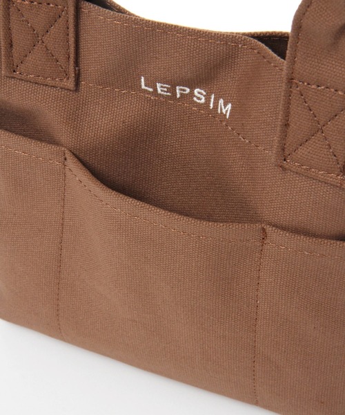 LEPSIM（レプシィム）の「キャンバスBASICトートバッグ [S]　276766（トートバッグ・レディース・ブラウン/グレー/アイボリー・ONE SIZE）」の11枚目の写真