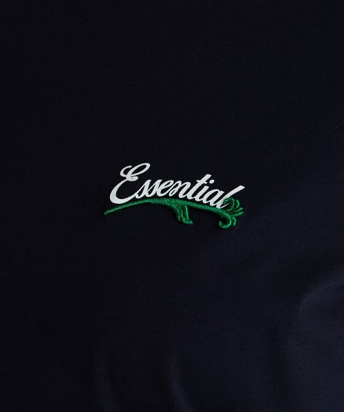 ESSENTIAL(エッセンシャル)の「ワンポイントロゴTシャツ(Tシャツ/カットソー・レディース・オフホワイト/ネイビー/ピンク/サックスブルー・FREE)」の9枚目の写真