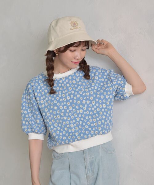 ems excite(エムズエキサイト)の「デイジー半袖カット(Tシャツ/カットソー・レディース・ブラック/パープル/ブルー・FREE)」の19枚目の写真