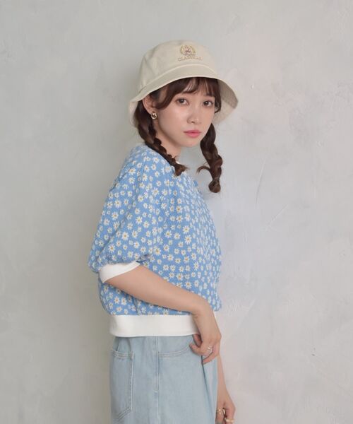 ems excite(エムズエキサイト)の「デイジー半袖カット(Tシャツ/カットソー・レディース・ブラック/パープル/ブルー・FREE)」の20枚目の写真