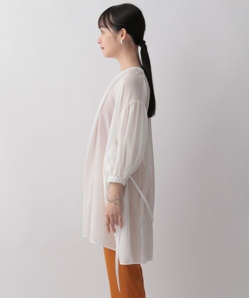 LOWRYS FARM（ローリーズファーム）の「ヨウリュウギャザーブラウス　269145（シャツ/ブラウス・レディース・オフホワイト/ブラック/ブラウン/グリーン・FREE）」の17枚目の写真