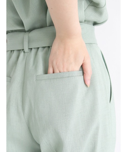 Te chichi（テチチ）の「【貴島明日香コラボ】麻調ウエストリボンパンツ（セットアップ可）（その他パンツ・レディース・ブラウン/グリーン/ベージュ・SMALL/MEDIUM）」の10枚目の写真