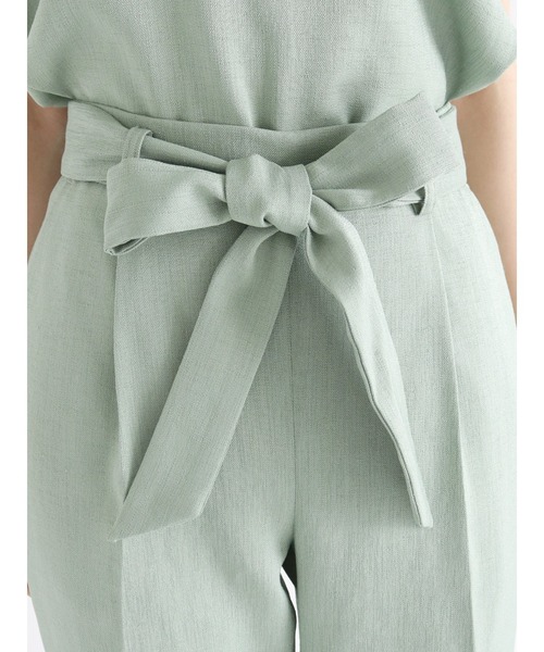 Te chichi（テチチ）の「【貴島明日香コラボ】麻調ウエストリボンパンツ（セットアップ可）（その他パンツ・レディース・ブラウン/グリーン/ベージュ・SMALL/MEDIUM）」の11枚目の写真