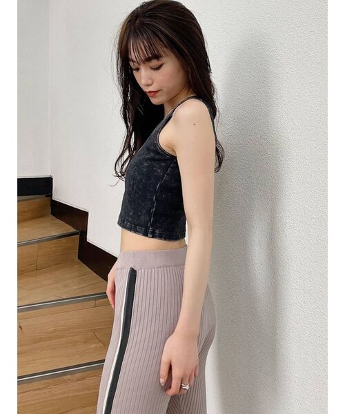 GYDA（ジェイダ）の「PARM TREE PROCESSING タンクトップ（タンクトップ・レディース・ブラック/オフホワイト/グリーン・FREE）」の20枚目の写真