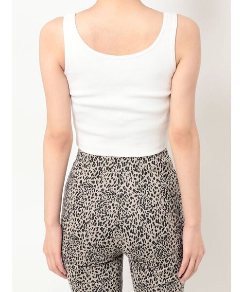 GYDA（ジェイダ）の「PARM TREE PROCESSING タンクトップ（タンクトップ・レディース・ブラック/オフホワイト/グリーン・FREE）」の7枚目の写真