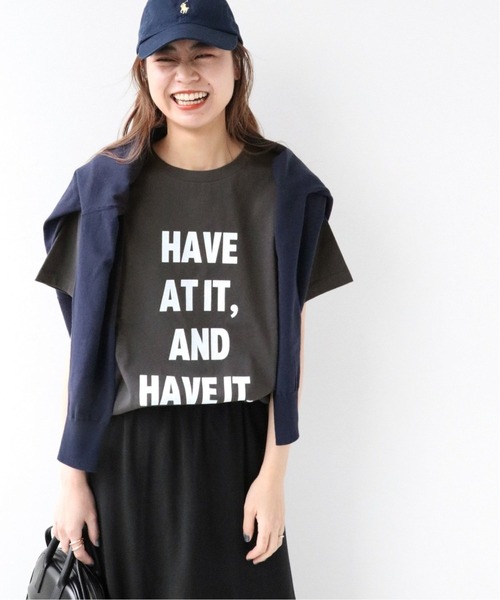 JOURNAL STANDARD relume（ジャーナルスタンダード　レリューム）の「《追加3》HAVE ITロゴハーフスリーブTシャツ（Tシャツ/カットソー・レディース・ホワイト/グレー・FREE）」の12枚目の写真