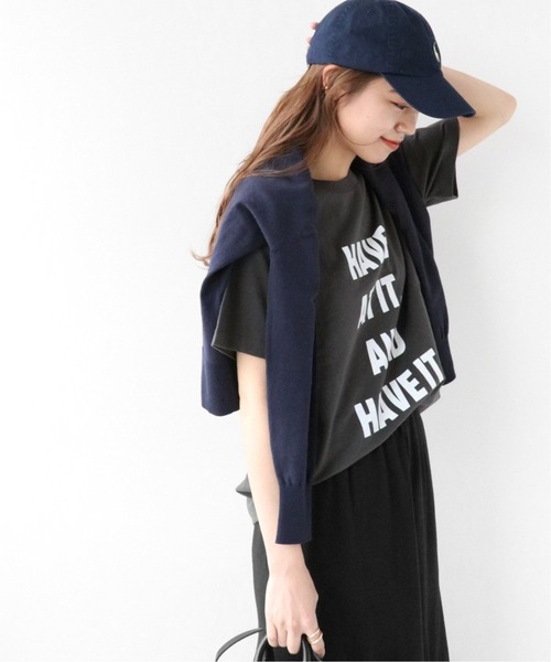 JOURNAL STANDARD relume（ジャーナルスタンダード　レリューム）の「《追加3》HAVE ITロゴハーフスリーブTシャツ（Tシャツ/カットソー・レディース・ホワイト/グレー・FREE）」の8枚目の写真