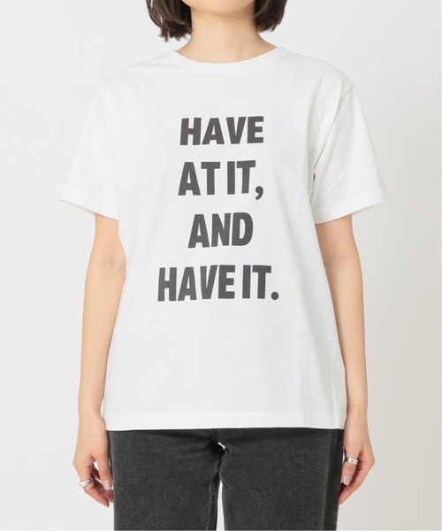 JOURNAL STANDARD relume（ジャーナルスタンダード　レリューム）の「《追加3》HAVE ITロゴハーフスリーブTシャツ（Tシャツ/カットソー・レディース・ホワイト/グレー・FREE）」の15枚目の写真