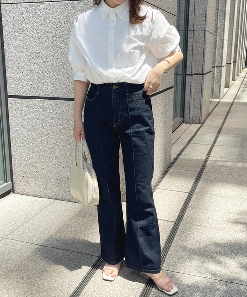 apres jour(アプレジュール)の「2WAYショルダーシャツブラウス【ZOZOTOWN限定アイテム】(シャツ/ブラウス・レディース・ネイビー/オフホワイト/サックスブルー/ピンク/ピンク系その他・X-LARGE/フリー)」の11枚目の写真