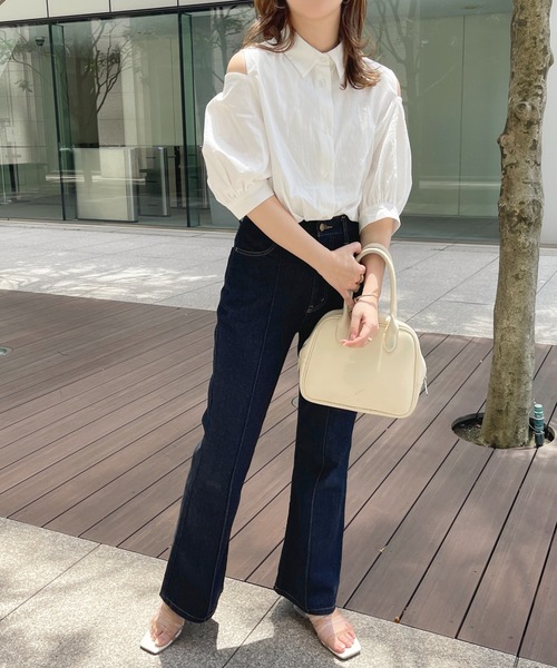 apres jour(アプレジュール)の「2WAYショルダーシャツブラウス【ZOZOTOWN限定アイテム】(シャツ/ブラウス・レディース・ネイビー/オフホワイト/サックスブルー/ピンク/ピンク系その他・X-LARGE/フリー)」の16枚目の写真